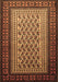 Machine Washable Persian Brown Traditional Rug, wshtr1766brn