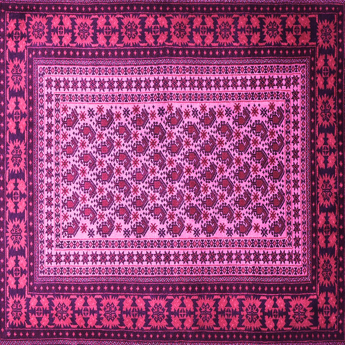Square Persian Pink Traditional Rug, tr1766pnk