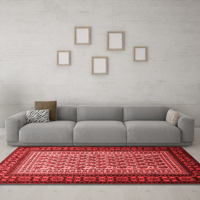 Traditional Red Washable Rugs