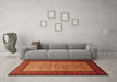 Machine Washable Persian Orange Traditional Area Rugs in a Living Room, wshtr1766org