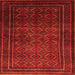 Serging Thickness of Southwestern Orange Country Rug, tr1767org