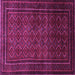 Square Southwestern Purple Country Rug, tr1767pur