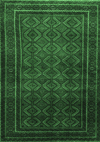 Southwestern Emerald Green Country Rug, tr1767emgrn