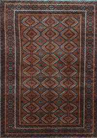 Southwestern Light Blue Country Rug, tr1767lblu