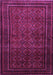 Machine Washable Southwestern Purple Country Area Rugs, wshtr1767pur