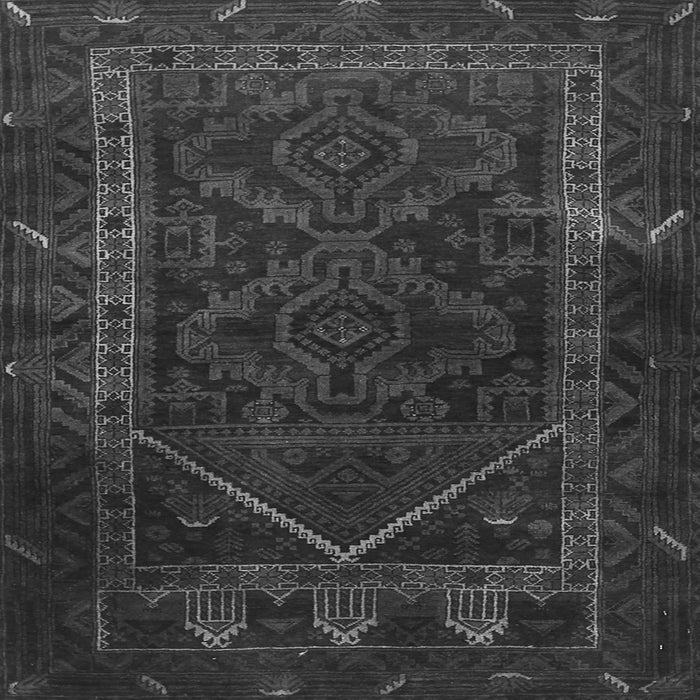 Round Machine Washable Persian Gray Traditional Rug, wshtr1768gry
