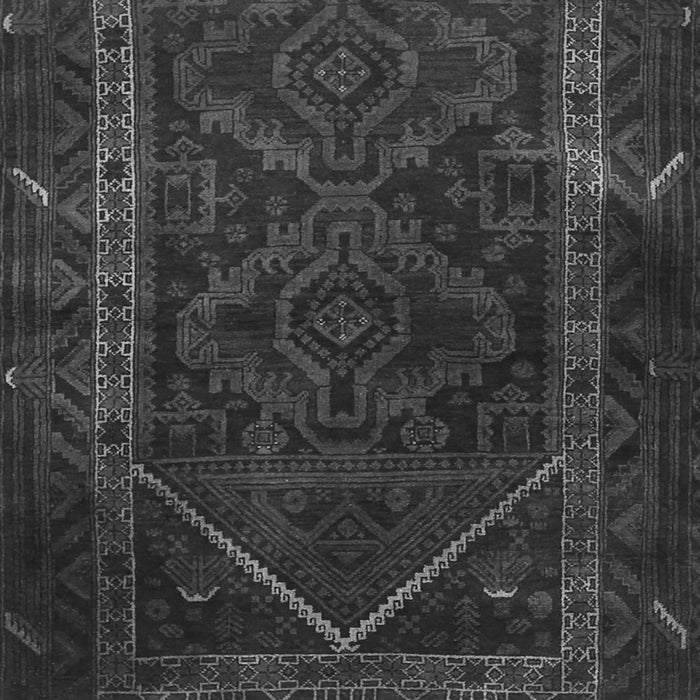 Serging Thickness of Machine Washable Persian Gray Traditional Rug, wshtr1768gry