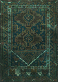 Persian Turquoise Traditional Rug, tr1768turq