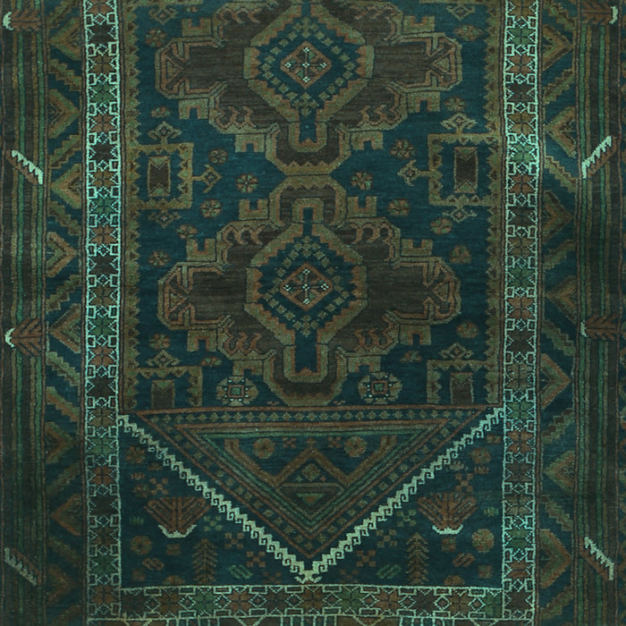 Machine Washable Persian Turquoise Traditional Area Rugs, wshtr1768turq