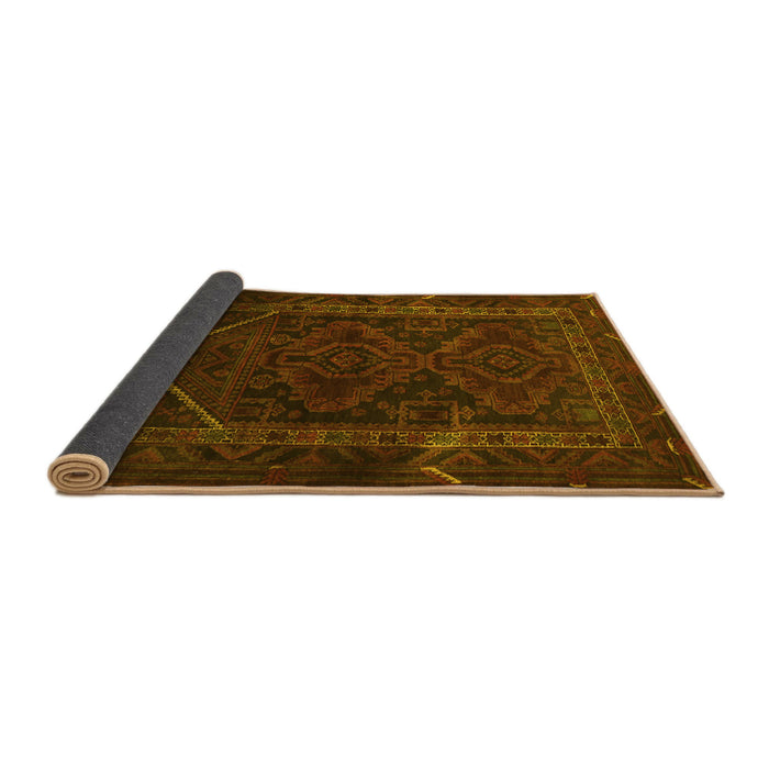 Sideview of Persian Yellow Traditional Rug, tr1768yw