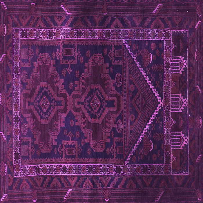 Square Persian Purple Traditional Rug, tr1768pur