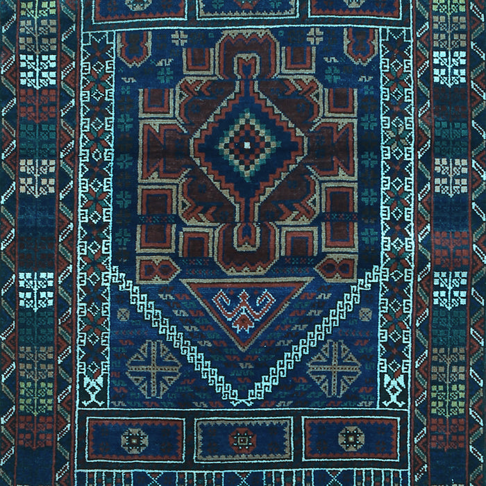 Machine Washable Persian Light Blue Traditional Rug, wshtr1769lblu