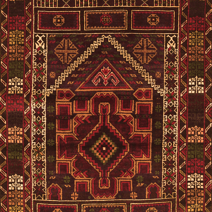 Persian Orange Traditional Rug, tr1769org