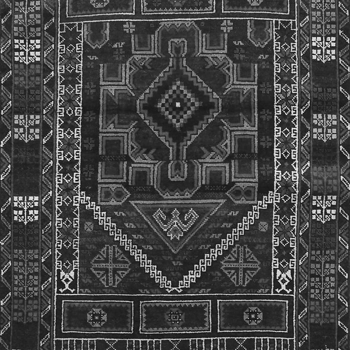 Serging Thickness of Machine Washable Persian Gray Traditional Rug, wshtr1769gry