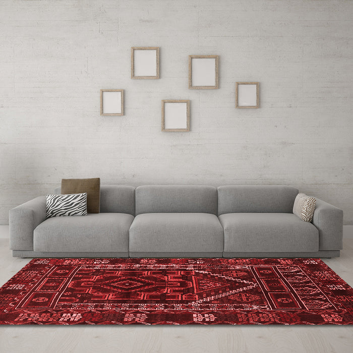 Traditional Red Washable Rugs