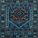 Square Persian Light Blue Traditional Rug, tr1769lblu
