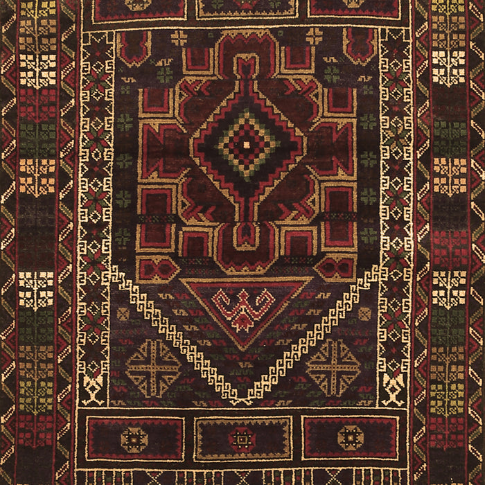 Machine Washable Persian Brown Traditional Rug, wshtr1769brn