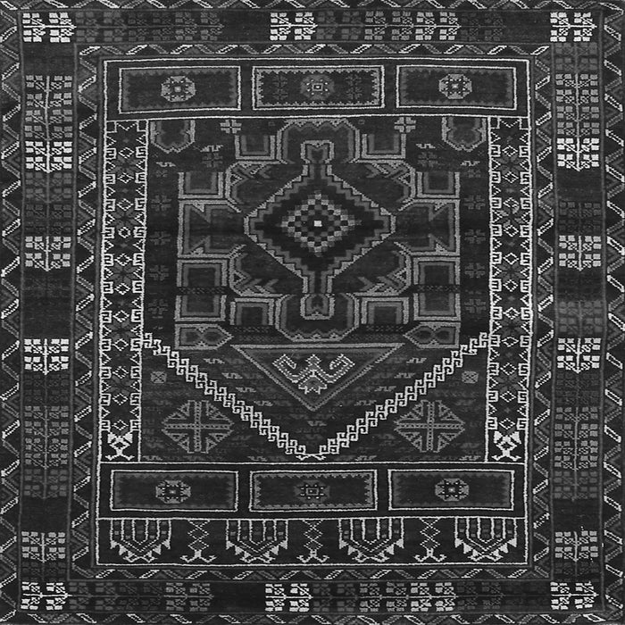 Round Machine Washable Persian Gray Traditional Rug, wshtr1769gry