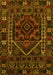 Machine Washable Persian Yellow Traditional Rug, wshtr1769yw