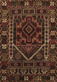 Persian Brown Traditional Rug, tr1769brn