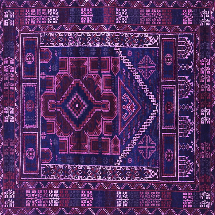 Square Persian Purple Traditional Rug, tr1769pur