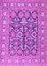 Machine Washable Persian Purple Traditional Area Rugs, wshtr176pur