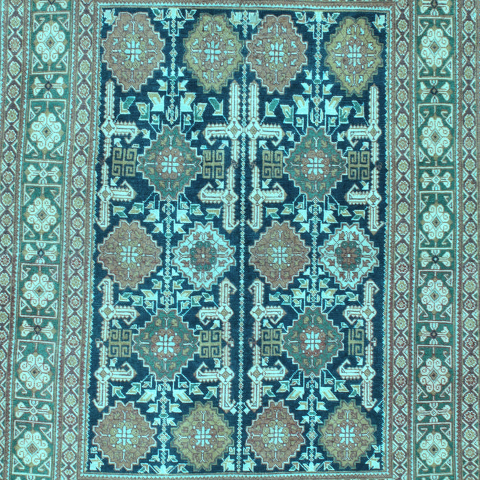 Machine Washable Persian Light Blue Traditional Rug, wshtr176lblu