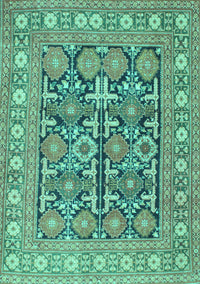 Persian Turquoise Traditional Rug, tr176turq