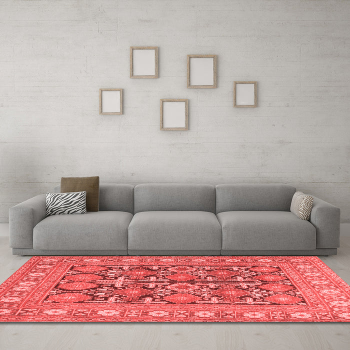 Traditional Red Washable Rugs
