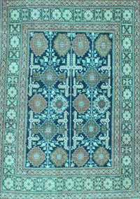 Persian Light Blue Traditional Rug, tr176lblu