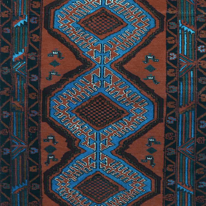 Machine Washable Persian Light Blue Traditional Rug, wshtr1770lblu