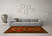 Machine Washable Persian Yellow Traditional Rug in a Living Room, wshtr1770yw