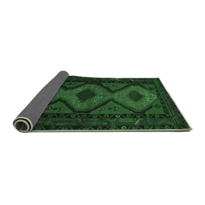 Sideview of Persian Emerald Green Traditional Rug, tr1770emgrn