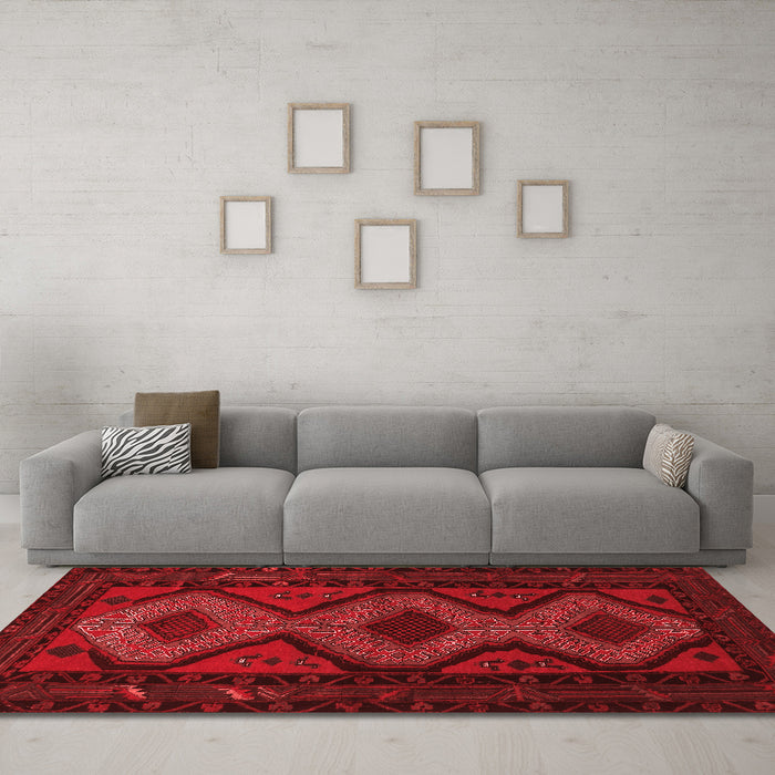 Traditional Red Washable Rugs