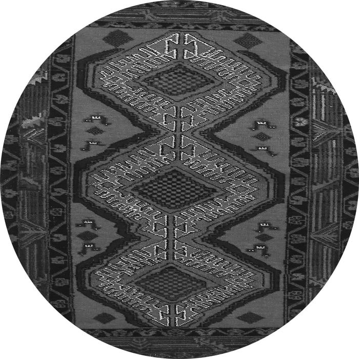 Square Persian Gray Traditional Rug, tr1770gry