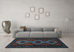 Machine Washable Persian Light Blue Traditional Rug in a Living Room, wshtr1770lblu