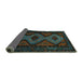 Sideview of Persian Turquoise Traditional Rug, tr1770turq