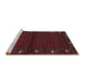 Sideview of Machine Washable Traditional Bakers Brown Rug, wshtr1771