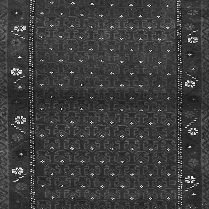 Serging Thickness of Machine Washable Southwestern Gray Country Rug, wshtr1771gry