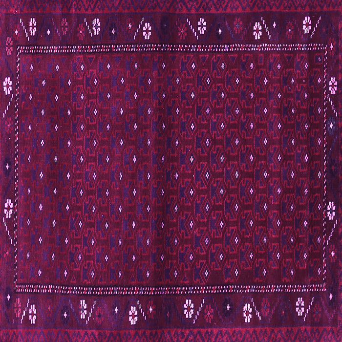 Square Machine Washable Southwestern Pink Country Rug, wshtr1771pnk