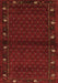 Serging Thickness of Machine Washable Southwestern Orange Country Area Rugs, wshtr1771org