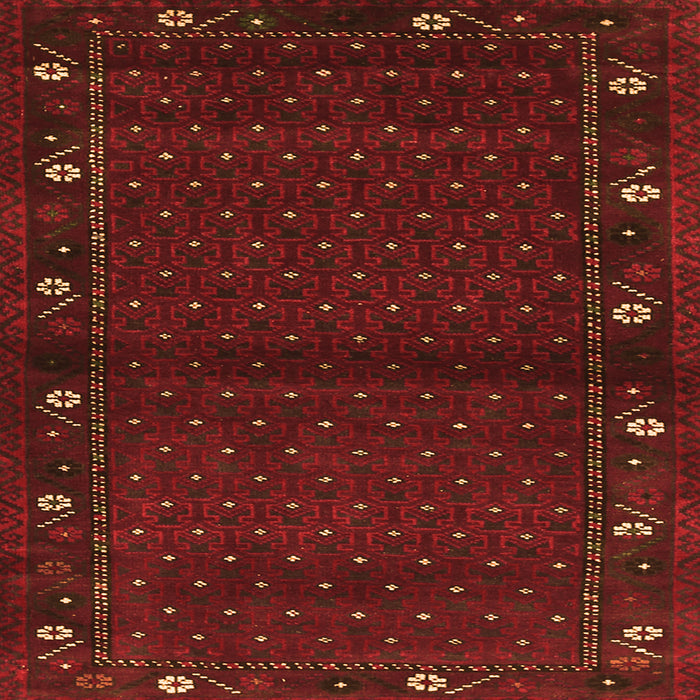 Serging Thickness of Southwestern Orange Country Rug, tr1771org