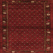 Serging Thickness of Southwestern Orange Country Rug, tr1771org