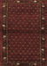 Machine Washable Southwestern Brown Country Rug, wshtr1771brn