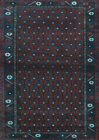 Southwestern Light Blue Country Rug, tr1771lblu