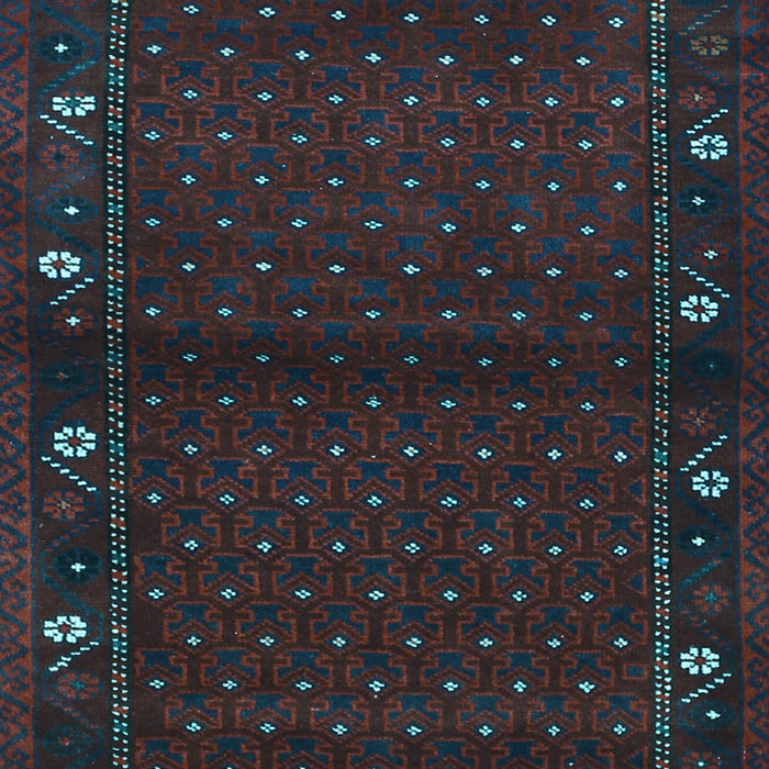 Southwestern Light Blue Country Rug, tr1771lblu