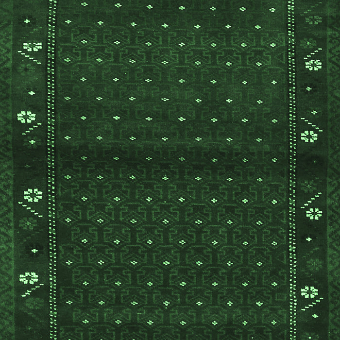 Machine Washable Southwestern Emerald Green Country Area Rugs, wshtr1771emgrn