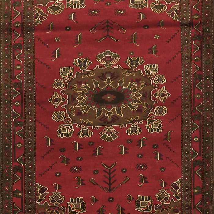 Medallion Brown Traditional Rug, tr1772brn