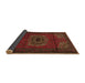 Sideview of Medallion Brown Traditional Rug, tr1772brn