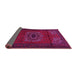 Sideview of Medallion Pink Traditional Rug, tr1772pnk